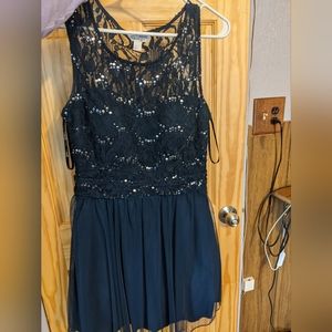 Navy Blue Homecoming Dress
